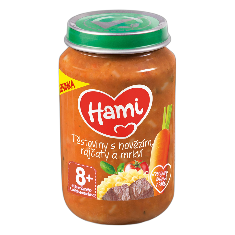 Hami Pasta with Beef, Tomato & Carrot Baby Meal