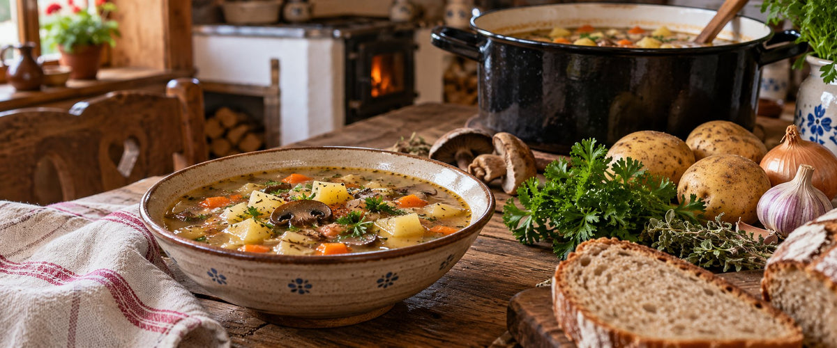Bramboracka - Czech potato soup