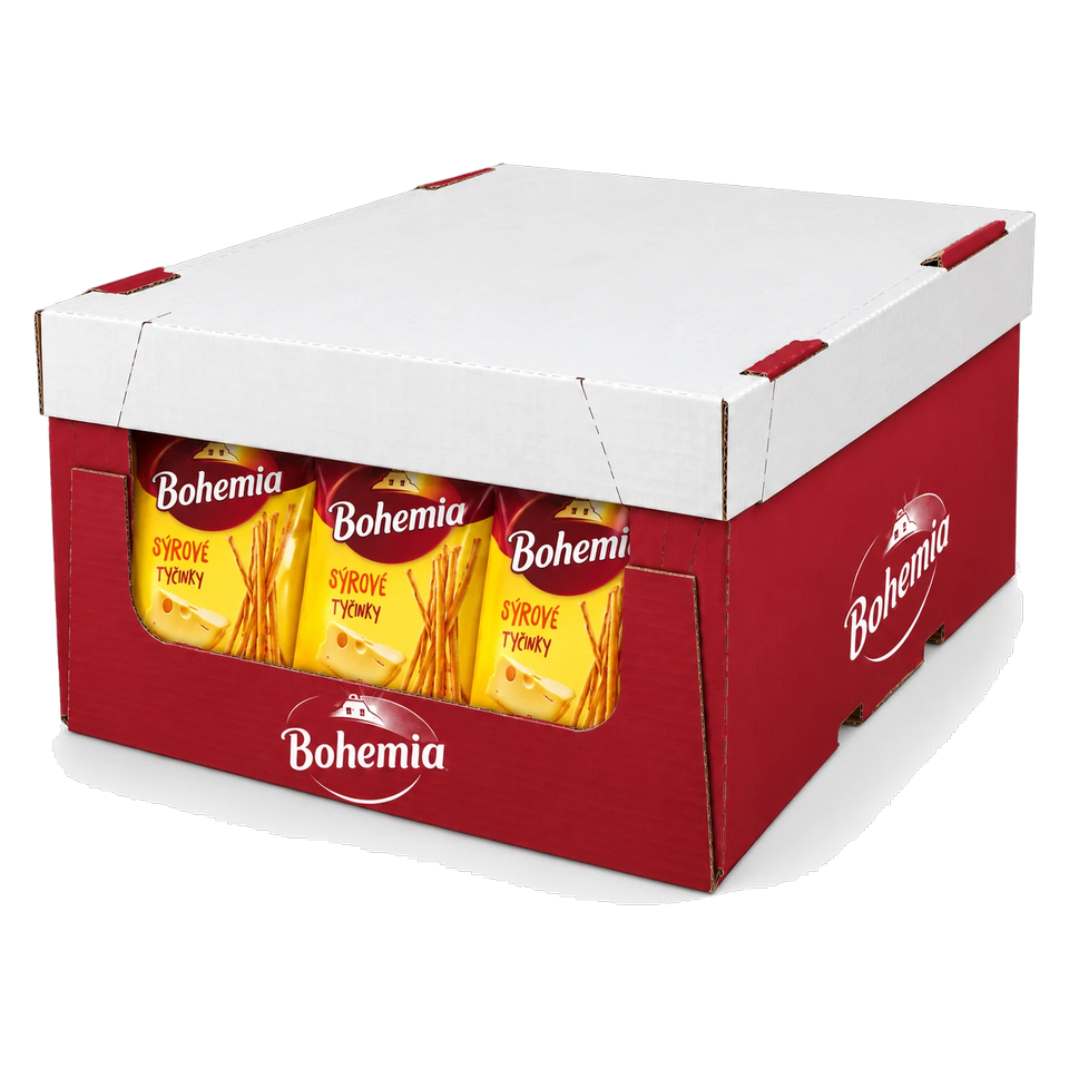 Bohemia Cheese Sticks 160g Box of 24 pcs