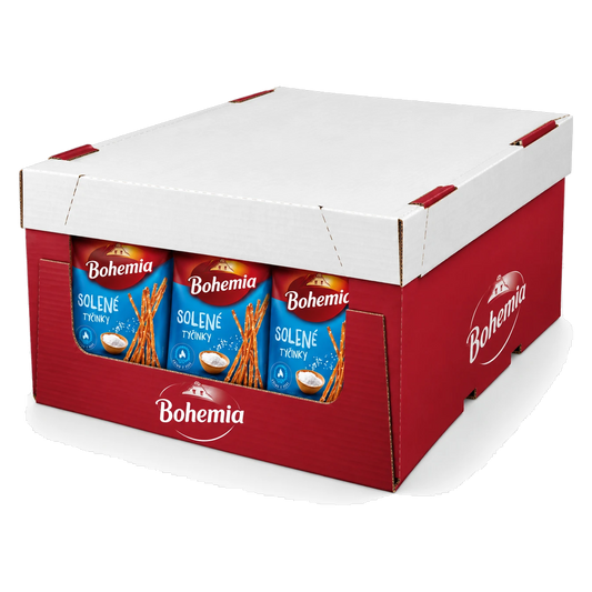 Bohemia Salted Sticks 160g Box of 24 pcs