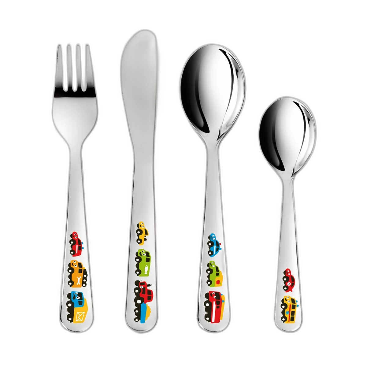 Tescoma Kindercouverts BAMBINI, kleine autootjes, 4-delig