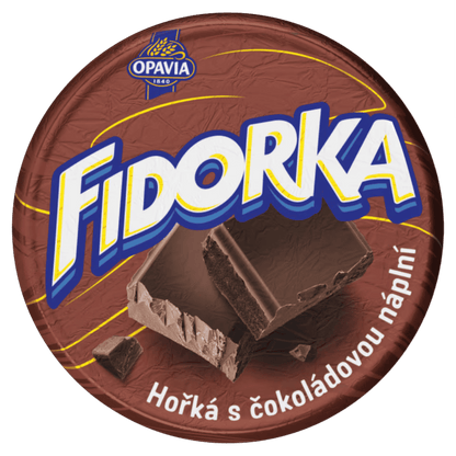 Opavia Fidorka Dark Chocolate with Chocolate Filling