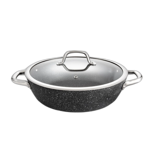 Tescoma Djup stekpanna PRESIDENT Stone med lock¤28cm