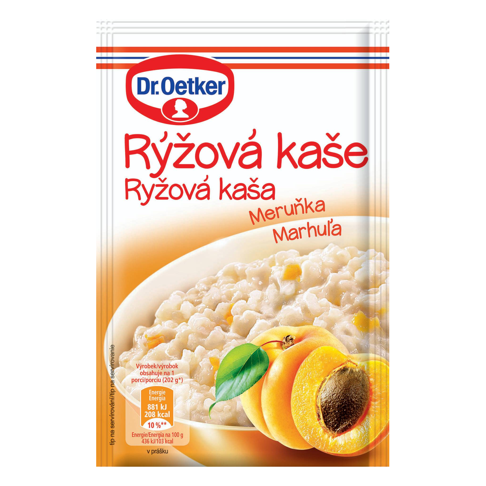 Dr. Oetker Rice Porridge Apricot 52 g