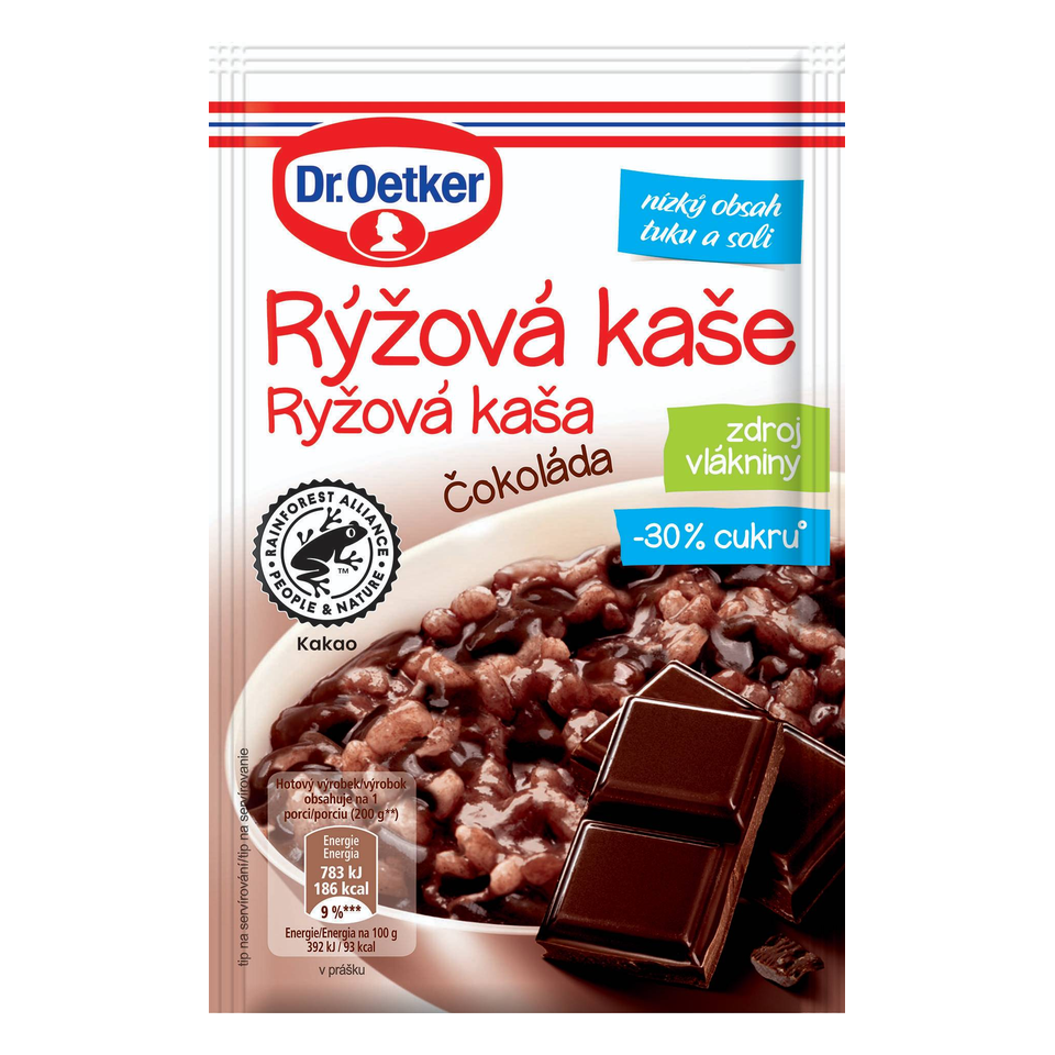 Dr. Oetker Rice Porridge Chocolate Gluten Free 50 g