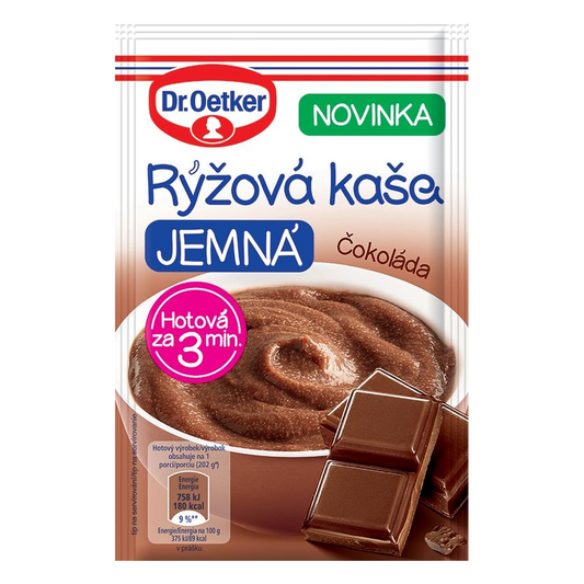 Dr. Oetker Smooth Rice Porridge Chocolate 52 g