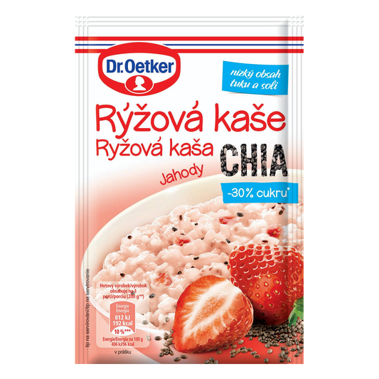 Dr. Oetker Rice Porridge Strawberry & Chia 50 g