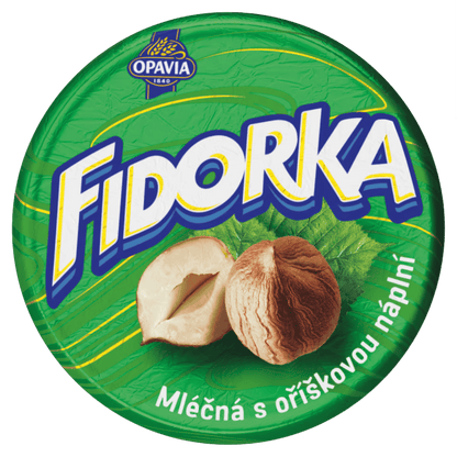 Opavia Fidorka Milk Chocolate with Hazelnut Filling