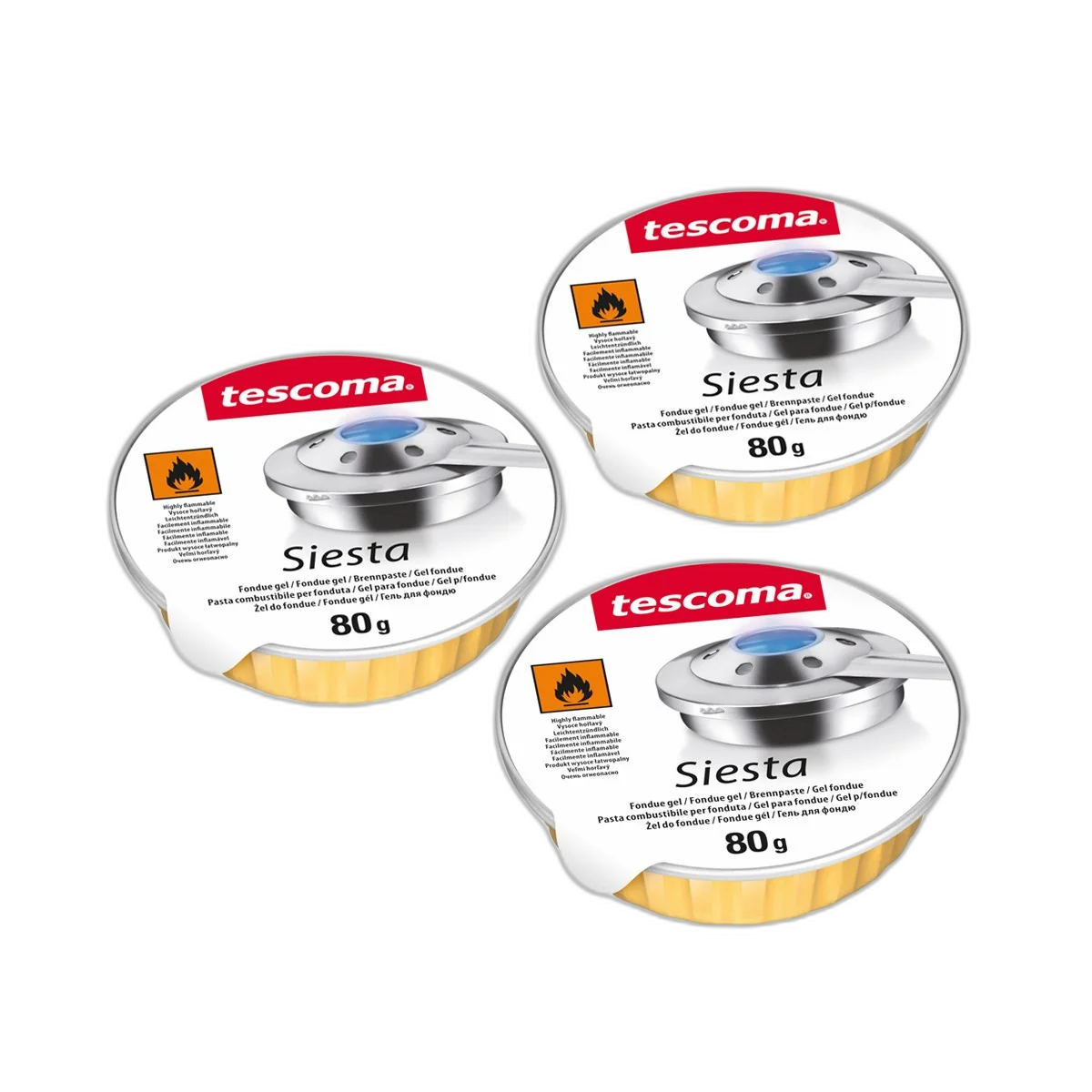 Tescoma Gel inflamable para fondue GrandCHEF, 3 uds.