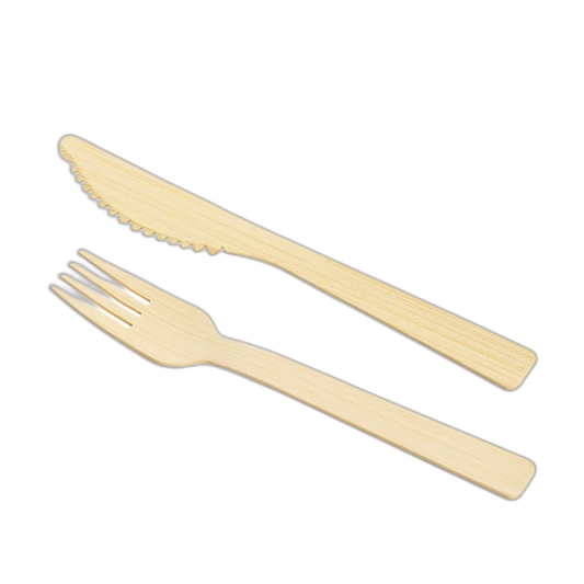 Tescoma Tenedor y cuchillo PARTY TIME, bambú, 6+6 piezas