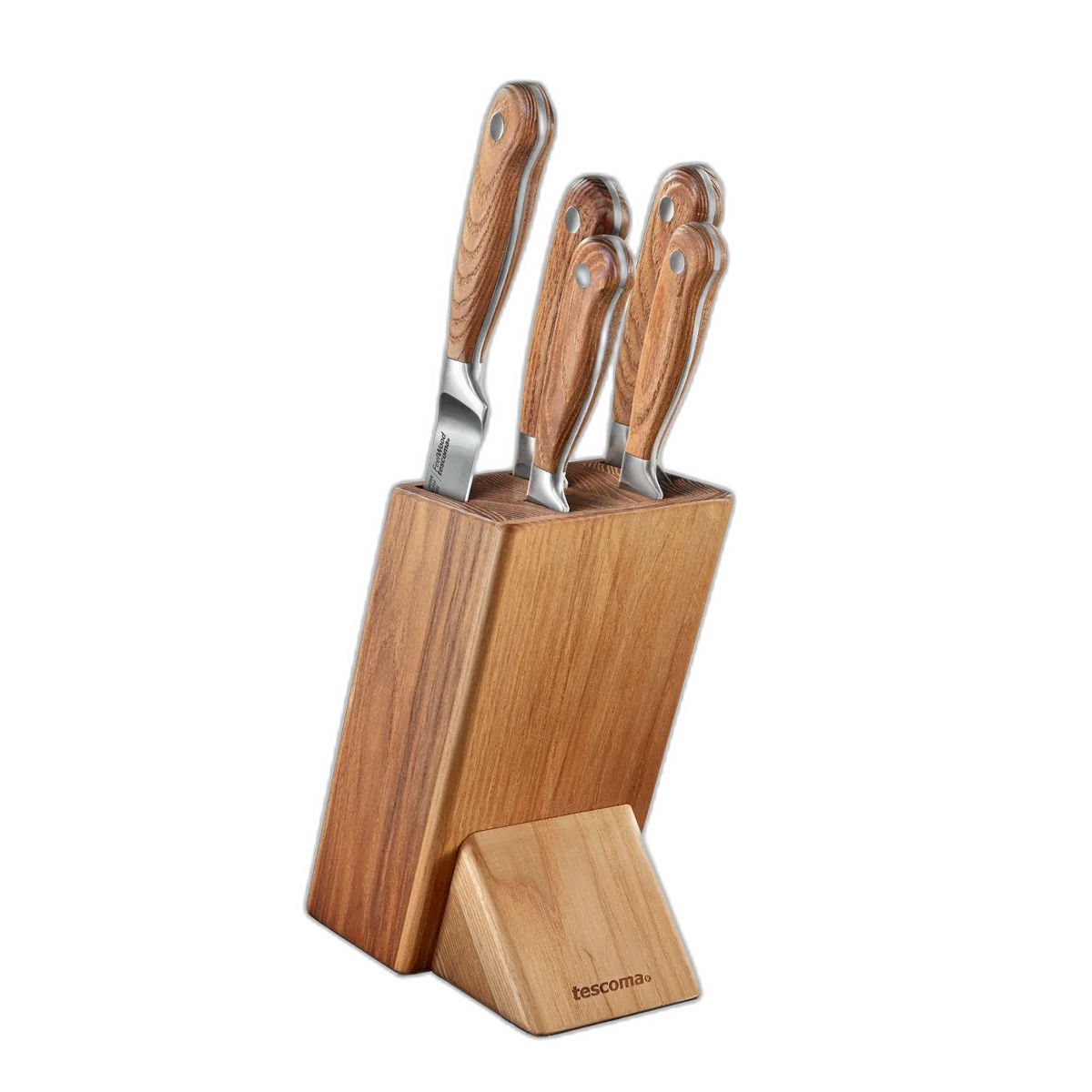 Bloc couteaux Tescoma FEELWOOD, avec 5 couteaux