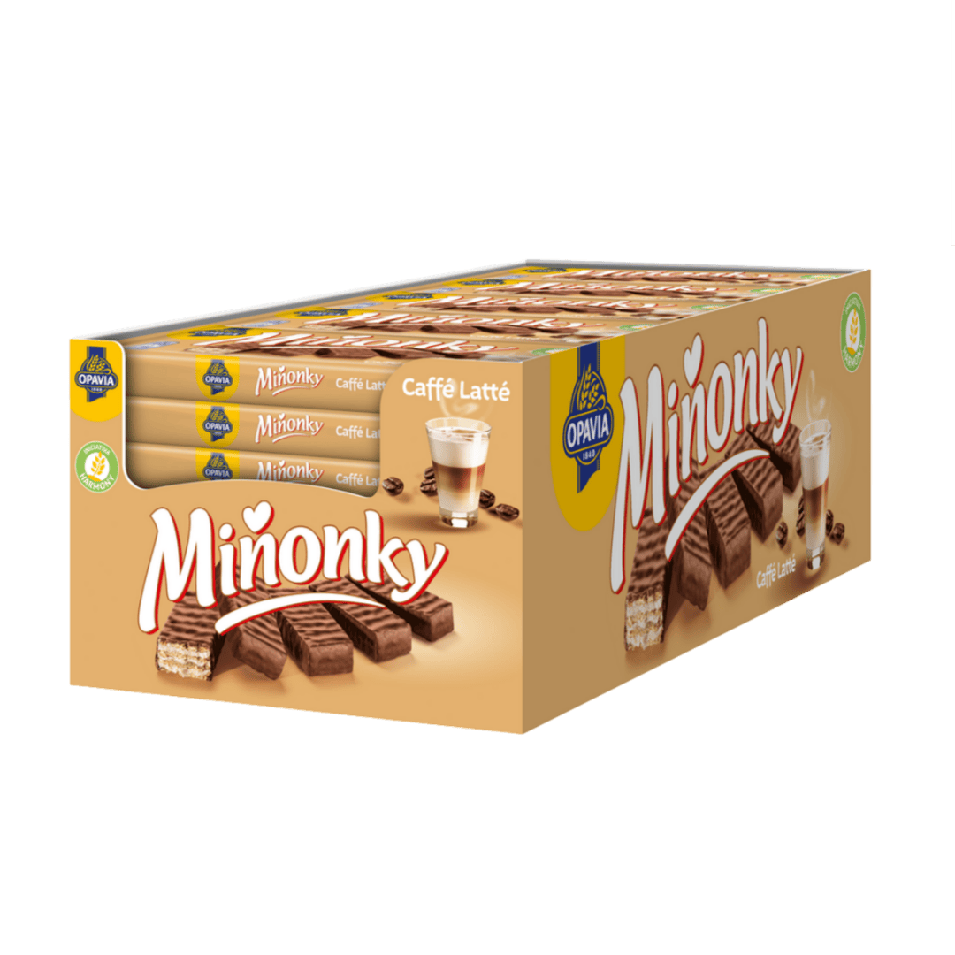 Opavia Minonky Caffe Latte - Packung mit 35 Stück
