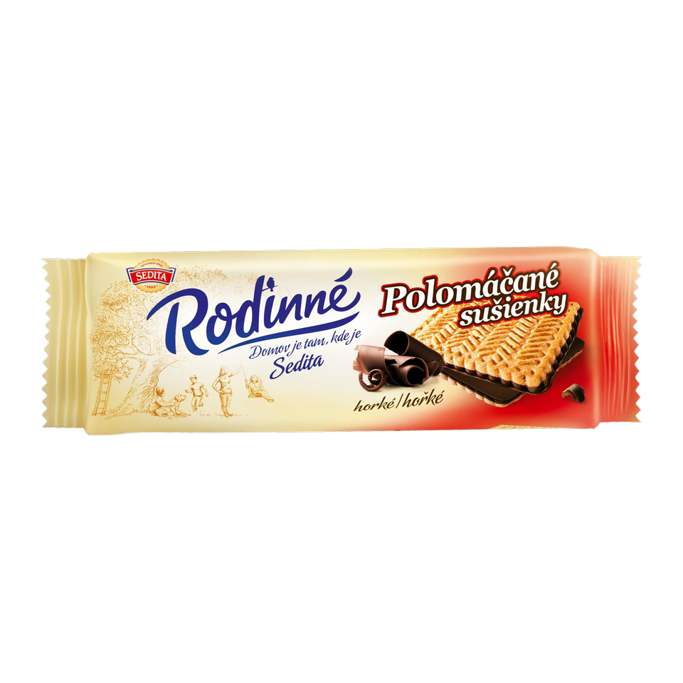 Sedita Rodinné Sušenky Polomáčené v Kakaové Polevě