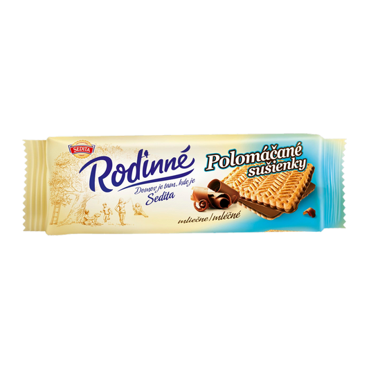 Sedita Rodinné Sušenky Polomáčené v Mléčno-Kakaové Polevě