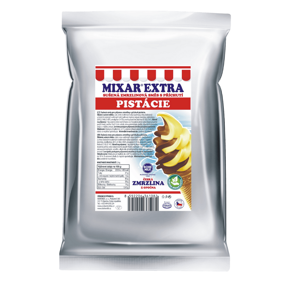 BOHEMILK, a.s. MIXAR® EXTRA Pistachio Ice-Cream Mix- Opocno