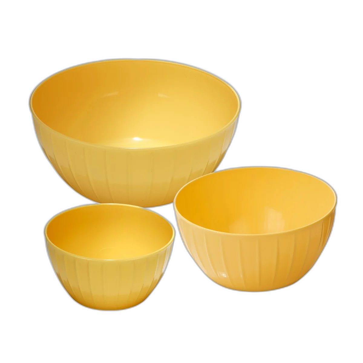 Tescoma Plastic bowls DELÍCIA, set of 3, yellow