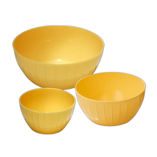 Tescoma Plastic bowls DELÍCIA, set of 3, yellow
