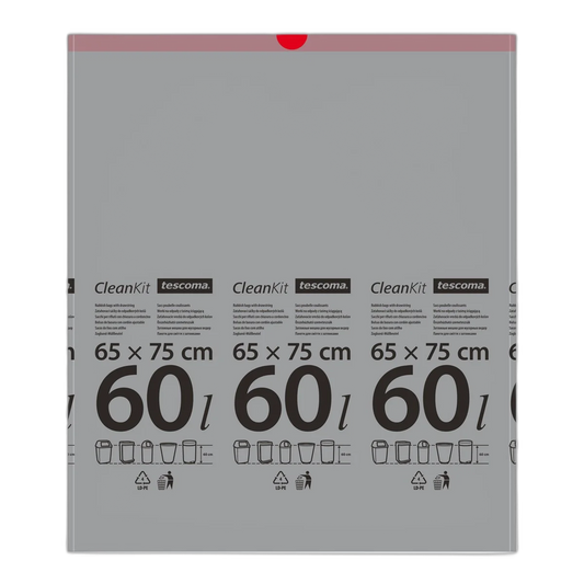 Tescoma Rub.bags CLEAN KIT w.drawstr. 60l,15pcs