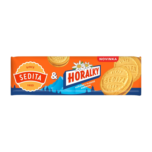 Sedita Horalky Biscuits 150 g – Slovak butter biscuits with peanut cream filling