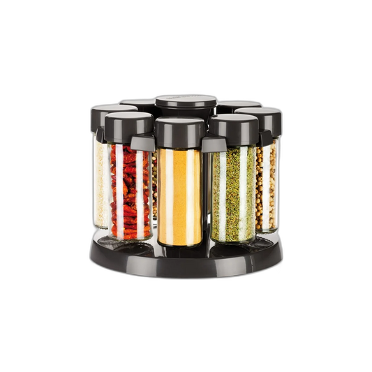 Tescoma Spice jars rot.stand SEASON 8pcs,anthr
