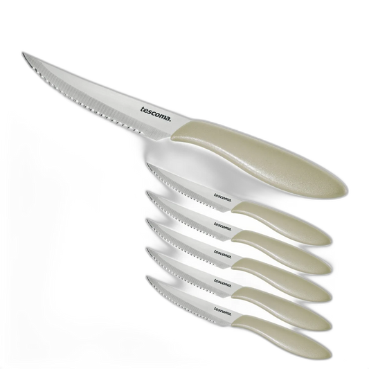 Coltello per bistecca Tescoma PRESTO 12 cm, 6 pezzi, beige