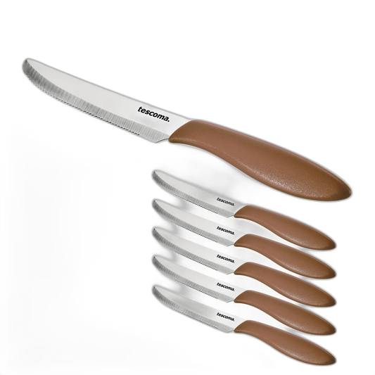 Couteau de table Tescoma PRESTO 12 cm, 6 pièces, marron